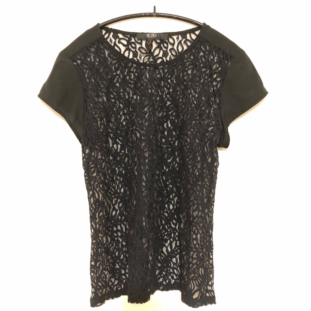 Bcbg Paris black lace top small